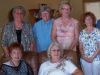 Front: Marty (Miller) Jurkowski, Barb (Hollinger) Hokom  Back: Kayla (Malone) Backencamp, Carroll (Hoagstrom) Falk, Kathy (Johnson) Bryan, Janet (McNeil) Sarbou
