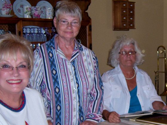 Jill (Swanson) Osborn, Pearl (Aman) McConnell, Carol (Jarvis) Covert