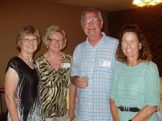 Carolyn Borg, Kathy Valentine, Bill Leffler, Pat Gabus