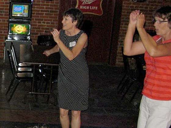 Pat Sheffield and Marcia Hanson