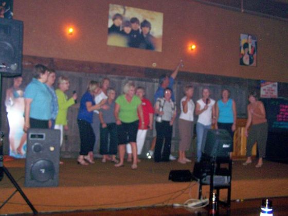 Several more joined in, including Beth Irwin Kumpost, Diane, Beth, Lynn, Dana & Dick as our soprano