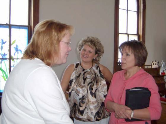 Julie (Hendrickson) Ford, Lori (Mattson) Means and Ann (Silverberg) Larson