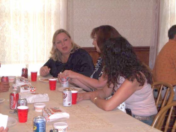 Jo (Johnson) Perkins, Deb (Davison) Tallman and Andrea (Rodriguez) Lavin